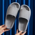thumbnail image 2 of Cloud Slippers Slides for Women and Men, Massage Shower Bathroom Non-Slip Quick Drying Open Toe Super Soft Comfy Thick Sole Home House Cloud Cushion Slide Sandals for Indoor & Outdoor Platform Shoes, 2 of 3