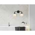 thumbnail image 4 of Living District Hanson 2 lights bath sconce in black with frosted shade, 4 of 8