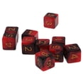 thumbnail image 4 of Milaget Lot de 10 dés Ensemble D6 Forme Carrée dés Lot Fournitures de Jeu pour Enfants et Adultes-Rouge&Noir Rouge et Noir, 4 of 9