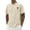 Beige, variant on Mens Summer Beach T-Shirt, Gray Embroidered Palm Tree, Relaxed Fit Crew Neck Raglan Sleeve Stretch Polyester Spandex S-3XL,Size 3XL