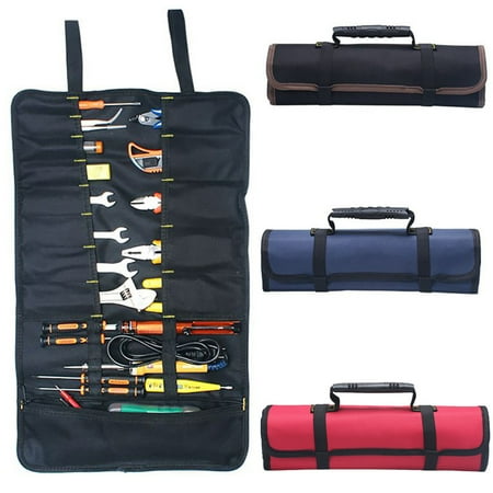 

SPRING PARK Portable Oxford Cloth Electrician Repairing Tools Storage Roll Bag Organizer