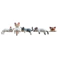 thumbnail image 3 of Escultura de gato de resina, mini figura de gato, juguete de escritorio coleccionable, decoración del hogar para coche Estilo D, 3 of 9
