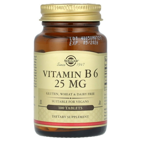 Solgar Vitamin B-6 25mg 100 Tablet