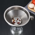 thumbnail image 6 of Stainless Steel Kitchen Funnel,4.3" Food Grade Metal Funnel with Strainer for Filling Bottles,Transferring Liquid,Oil,Juice,Milk - Funnels for Kitchen Use Filling Bottles,Juice Strainer after Juicing, 6 of 6