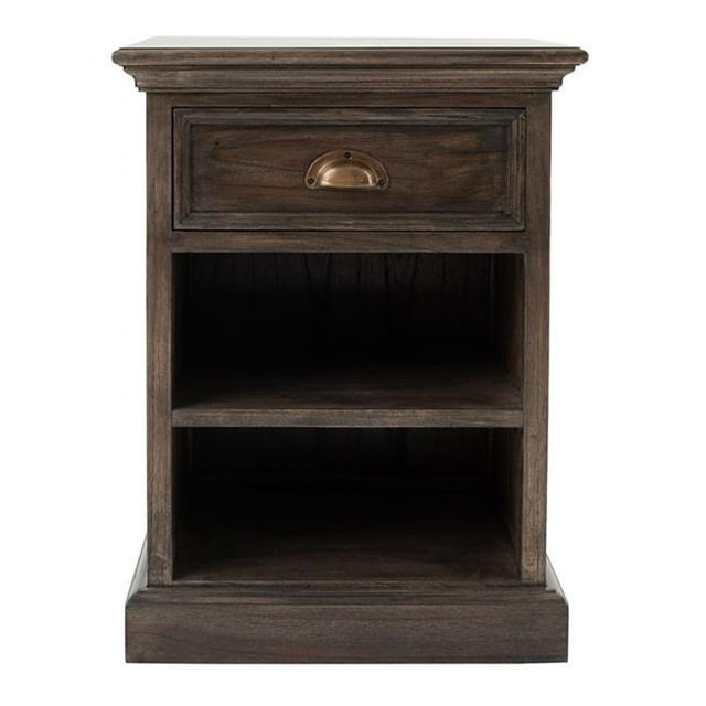 Novasolo T764BW Table de Chevet avec Étagères