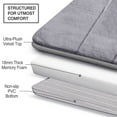thumbnail image 6 of Memory Foam Bath Mat Set, Bathroom Rugs for 3 Pieces, Toilet Mats, Soft Comfortable, Water Absorption, Non-Slip, Thick, Machine Washable, Easier to Dry for Floor Mats, 6 of 7