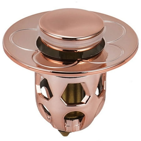 

Bathroom Sink Stopper Stainless Pop Up Sink Drain Strainer Brass Bounce Core