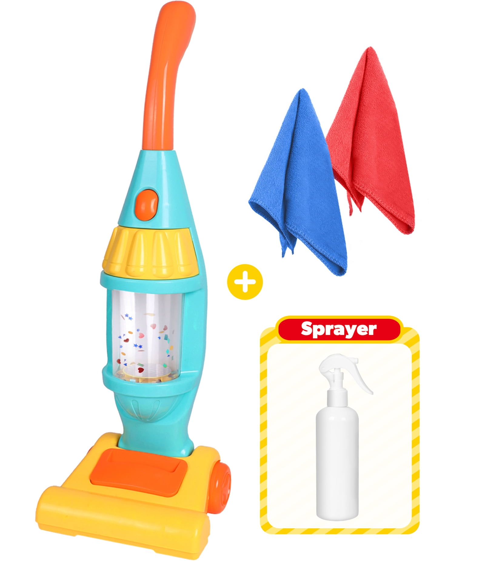 Toy Vacuum Ball Vacuum With Real Suction and Sounds Kids Pretend Play Toys 