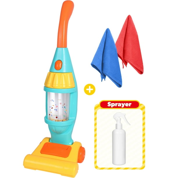 Exercise N Play Kids Vacuum Cleaner Toy Set, Toy Vacuum Cleaner with