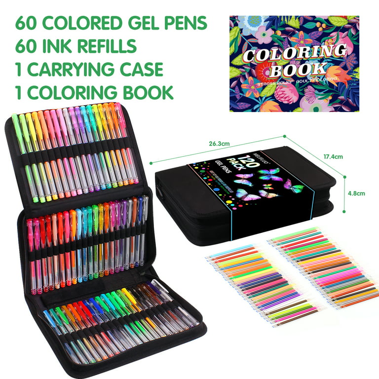 Adult Coloring Book 12 Coloring Gel Pens Drawing, Bible Study