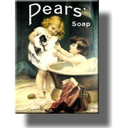 Pears Soap Vintage Bathroom Picture on Stretched Canvas, Wall Art D?cor, Ready to Hang!