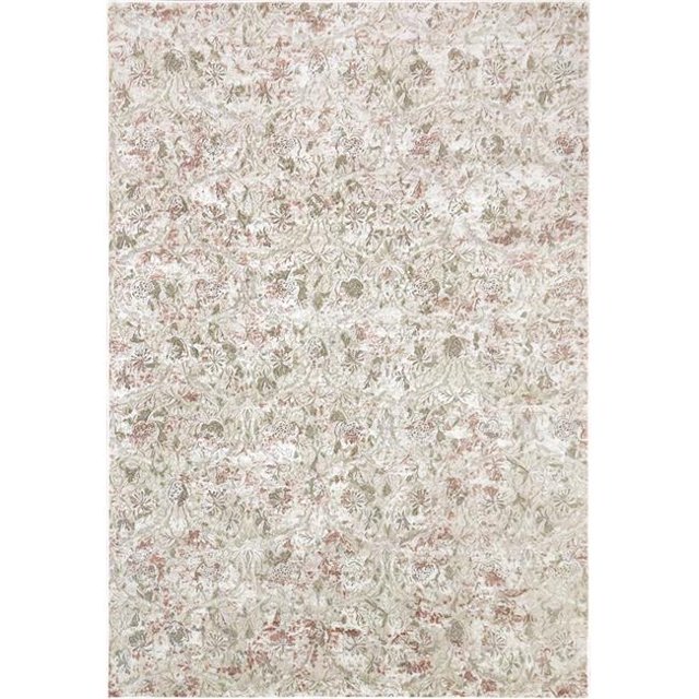 Dynamic Rugs CU28982036111 2 Pi 2 Po x 7 Pi 7 Po Château 98203 Rectangle Moderne Zone Tapis - 6111 Beige & Blush