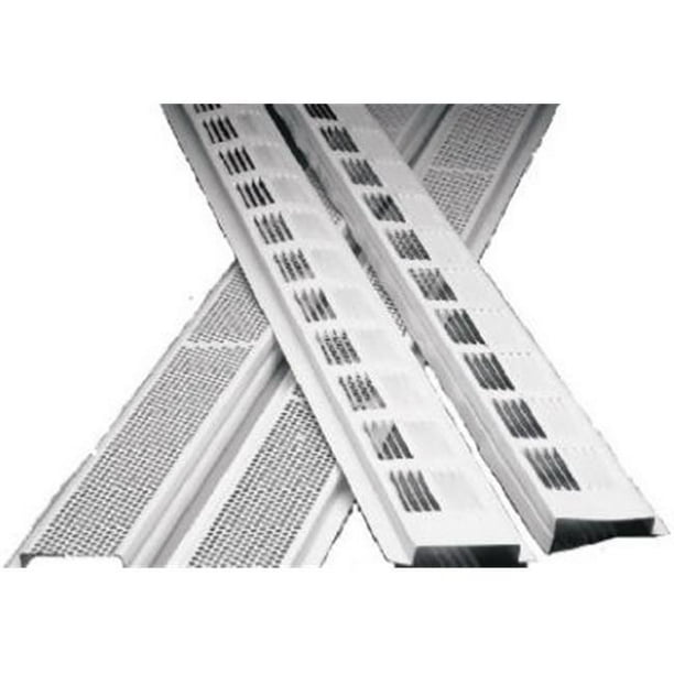 84302 8 ft. Continuous Aluminum Soffit Vent White