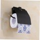 thumbnail image 4 of unbranded Porta De Papel Higiénico De Aluminio Negro Con Estilo Moderno Y Resistencia A Corrosión, 4 of 8