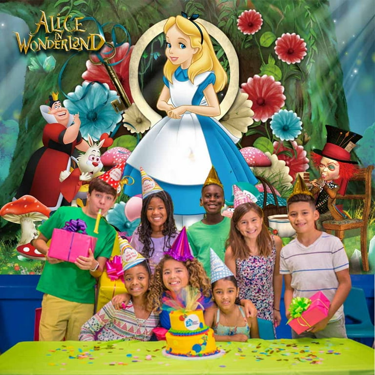 Alice in Wonderland Backdrop Banner Party Supplies Poster Movie