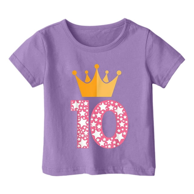 Rovga Hauts Garçon T-Shirt d'Anniversaire pour Tout-Petit Manches Courtes Col Rond Été Graphique Basique Tee Vêtements Classiques Garçons 4-5 Ans Rouge