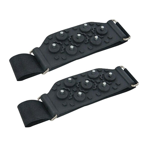 Grippers Snow Grips Winter Shoes Boots Strap Metal Spikes Studs Universal