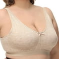 thumbnail image 2 of Women's Everday Bra Plus Size Full Cup Non-padded Wireless Comfort Bralette 40A, 2 of 8