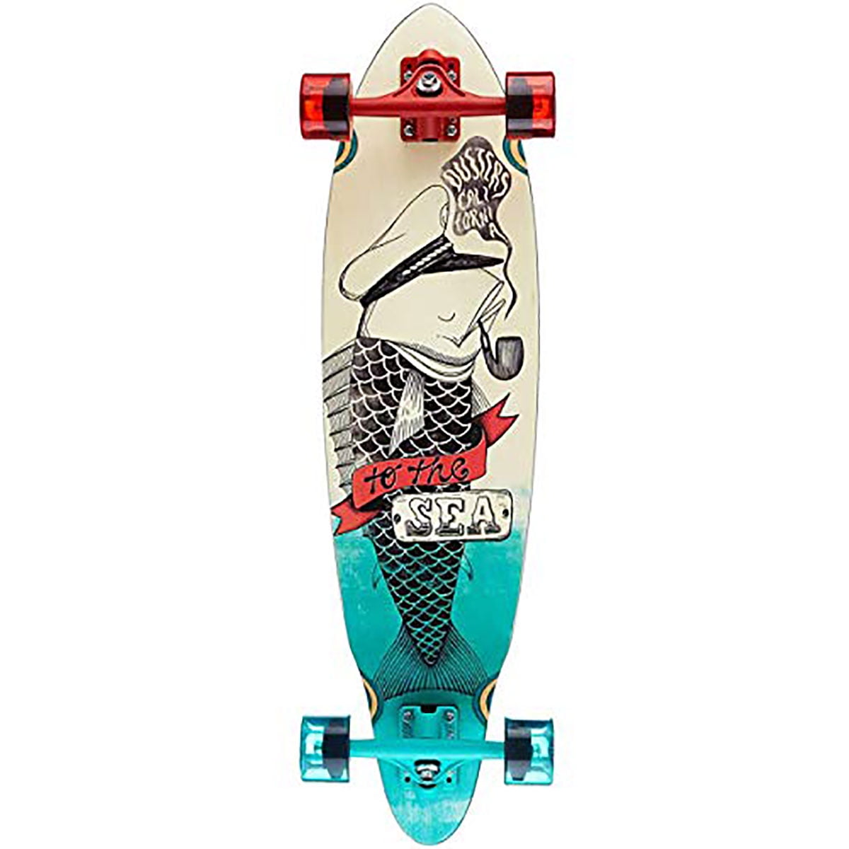 Duster Tuna Complete Skateboard,Turquoise,33" L X 9.5" W - 22.25" WB