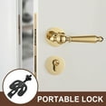 thumbnail image 5 of NIAIZEK Lightweight Black Portable Door Lock for Home Security and Hotel Door Stop Use, 5 of 8