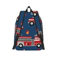 thumbnail image 3 of Daiia Fire Truck 1 Vintage Canvas Backpack for Men and Women ,Hiking Backpack,Travel Laptop Bag for School,Large Capacity Backpack, 3 of 8