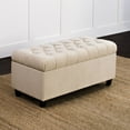 thumbnail image 5 of HomePop Ainsley Button Tufted Storage Bench, Multiple Colors, 5 of 9