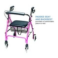 thumbnail image 2 of Graham Field Lumex Walkabout Lite Rollator with Seat & 6 Inch Wheels, Pink, 2 of 10