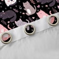 thumbnail image 4 of Castle Fairy Kawaii Cats Blackout Curtains Set of 2 (52x84 Each) for Boys Girls,Love Heart Print Window Curtains,Cute Flowers Animal Curtains and Drapes,Luxury Bedroom Decor, 4 of 6