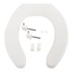 thumbnail image 2 of asiento para baño permajuste sin tapa alargado blanco plástico, 2 of 6