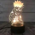 thumbnail image 1 of Luz de noche 3D Naruto Uzumaki Anime Hokage Akatsuki, soporte acrílico, dibujos animados, serie Naruto, luz LED, decoración de habitación, regalo para niños, 1 of 5