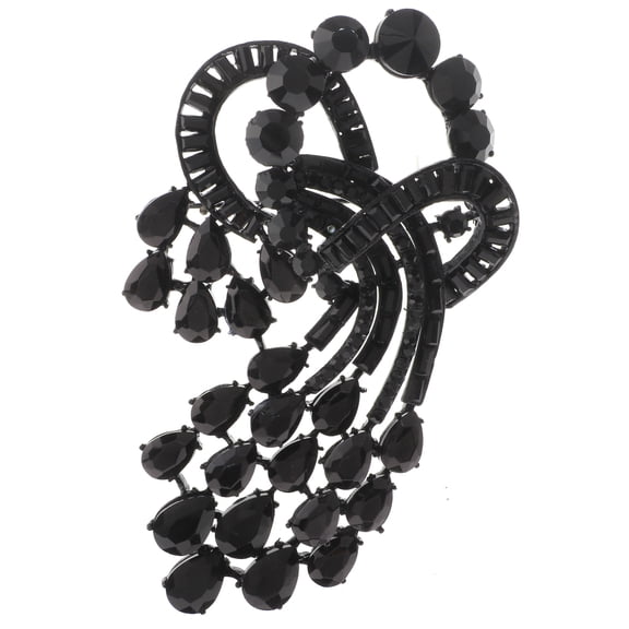 Extra Large Crystal Flower Brooch