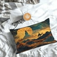 thumbnail image 3 of Salouo Sunset Desert Journey Pattern Pillow Cases,1PC Pillow Covers with Envelope Closure Decorative Pillow Case for Bed Couch,Pillows Not Included-20"x30", 3 of 6