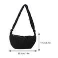 thumbnail image 2 of Bolso de hombro femenino acolchado ligero de algodón suave de moda para chicas adolescentes, 2 of 8