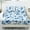 Blue Flower, variant on SEANATIVE Queen Size 3 Piece Bed Sheet Set with 1 Fitted Sheet and 2 Pillowcases, Soft Comfortable Stretch Bed Covers Mattress Protector for Bedroom Decor, Cardinal Bird Retro Floral