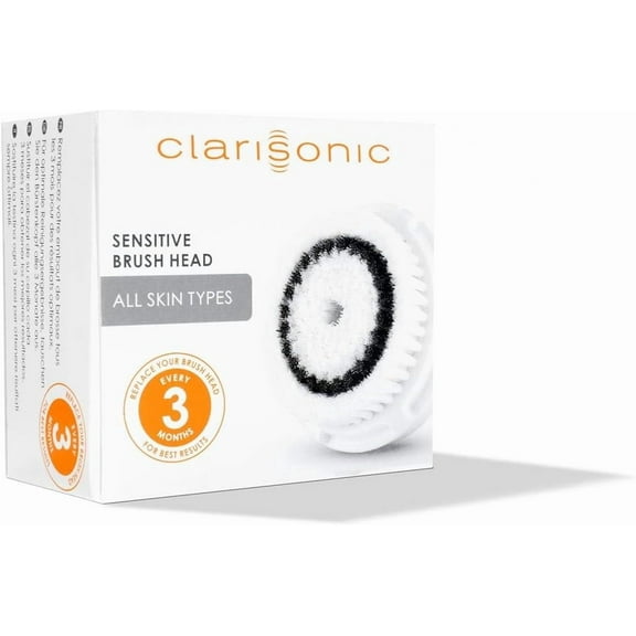 Clarisonic Sensitive Facial Cleansing Brush Head Replacement for Mia 1, Mia 2, Mia Fit, Alpha Fit, Smart Profile Uplift and Alpha Fit X