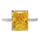 thumbnail image 2 of Anillo de moda Decoración elegante clásica simple para damas de niñas de fiesta de compromiso amarillo US6 Yinane anillo de joyería, 2 of 8