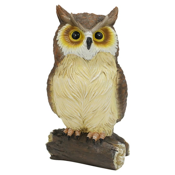 Home Decoration Cameland Fake Owl Bird Scarecrow Decoy Plastic Owl Bird Deterrents Outdoor Ornaments