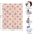 thumbnail image 4 of Floral Fairy Princess Pattern Blanket,Comfortable Soft Flannel Throw Blanket,All Season,Warm Lightweight Blankets for Sofa Bed Couch Living Room Chair,30"x40", 4 of 4