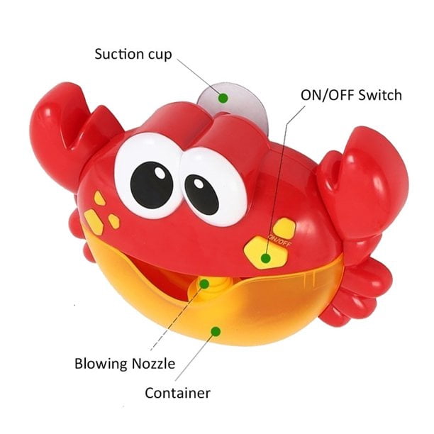 Crabe à bulles , jouet de bain bébé - L'univers des Bambins - Intimea P.