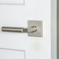 thumbnail image 3 of Viaggio Qadcon-Sth_Dd Quadrato Solid Brass Non-Turning Two-Sided Dummy Door Lever Set -, 3 of 7