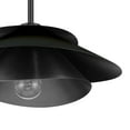 thumbnail image 4 of Hunter - Hiro 1-light Matte Black, Medium Size Pendant Light, Dimmable, Modern Style, Cone Shaped, for Bedrooms, Dining, Living Rooms - 48157, 4 of 8