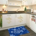 thumbnail image 4 of Waipfaru Merry Christmas Door Mat,Blue Snowflakes Non-Slip Indoor Outdoor Front Door Doormat Living Room Bedroom Entrance Rug Kitchen Floor Mat Home Decoration 18" x 30", 4 of 8