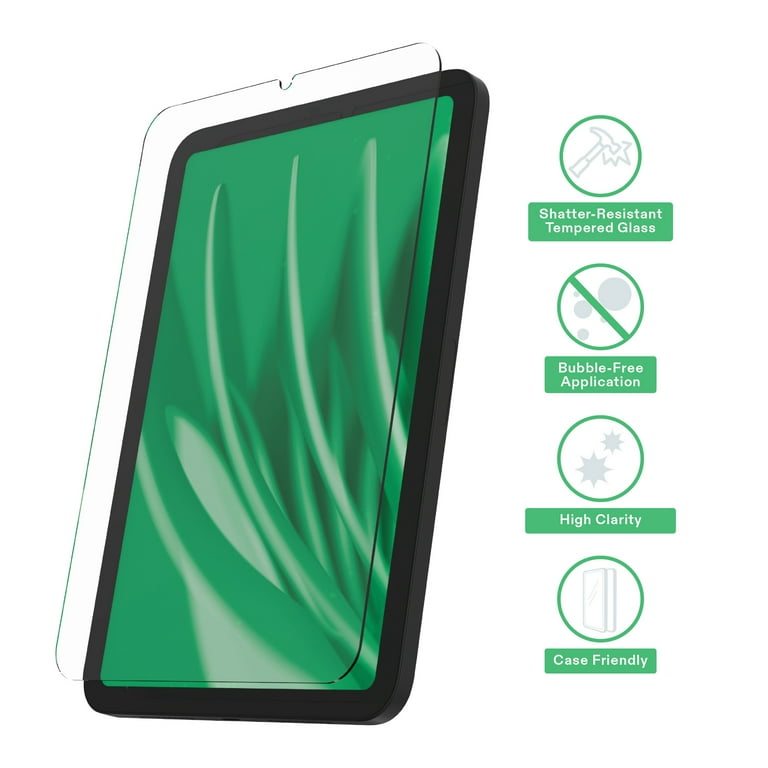 Onn+ Glass Screen Protector for iPad mini 6th, 7th Gen