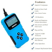 NEIKO 40500A Car OBD2 Scanner, Car Scanner Code Decoder, Reader & Eraser Automotive Check Engine Light Diagnostic Read & Clear Emission & Fault Codes 9, Code Reader, OBD2 Scanner Diagnostic Tool