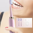 thumbnail image 2 of RKSTN Electric Toothbrush Full Body Waterproof Electric Toothbrush - 2 Brush Heads And 1 USB Charging Cable - Ultrasonics 5 Modes With Smart Timing Toothbrush Electric, 2 of 7