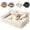 Beige, variant on Plush Calming Pet Sofa Bed – Large Dog & Cat Couch Bed with Removable Cover, Furniture Protector Mat for Couch & Car, Soft Cozy Pet Bed