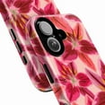 thumbnail image 2 of Pink Floral Phone Case with Red and Fuchsia Lily Design, Vibrant Botanical Aesthetic Protective Cover for iPhone 17 16 15 14 13 12 11 Plus Pro Max Mini, 2 of 6