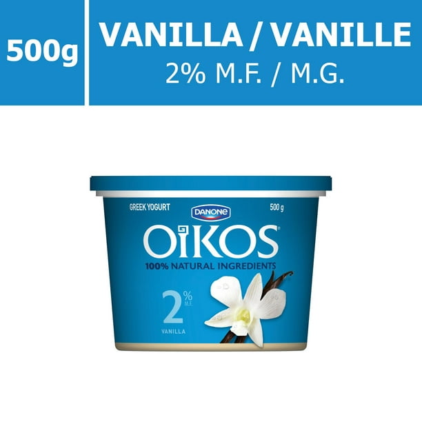 OIKOS Yogourt grec, saveur vanille, 2% M.G., 500g