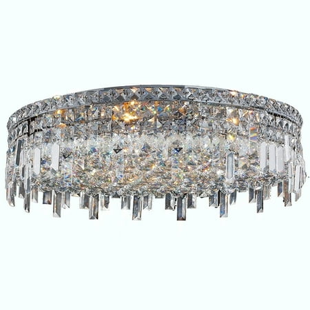 Brilliance Lighting And Chandeliers Glam Art Deco Style 9 Light Faceted Crystal 24 Inch Round Large Flush Mount Extra Ceiling Brilliance Lighting And Chandeliers Glam Art Deco Style 9 Light Faceted Crystal 24 Inch Round Large Flush Mount Extra Ceiling