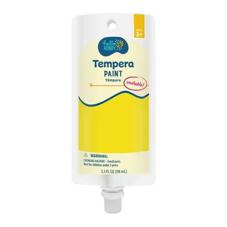 Hello Hobby 3.3 fl oz Yellow Tempera Paint